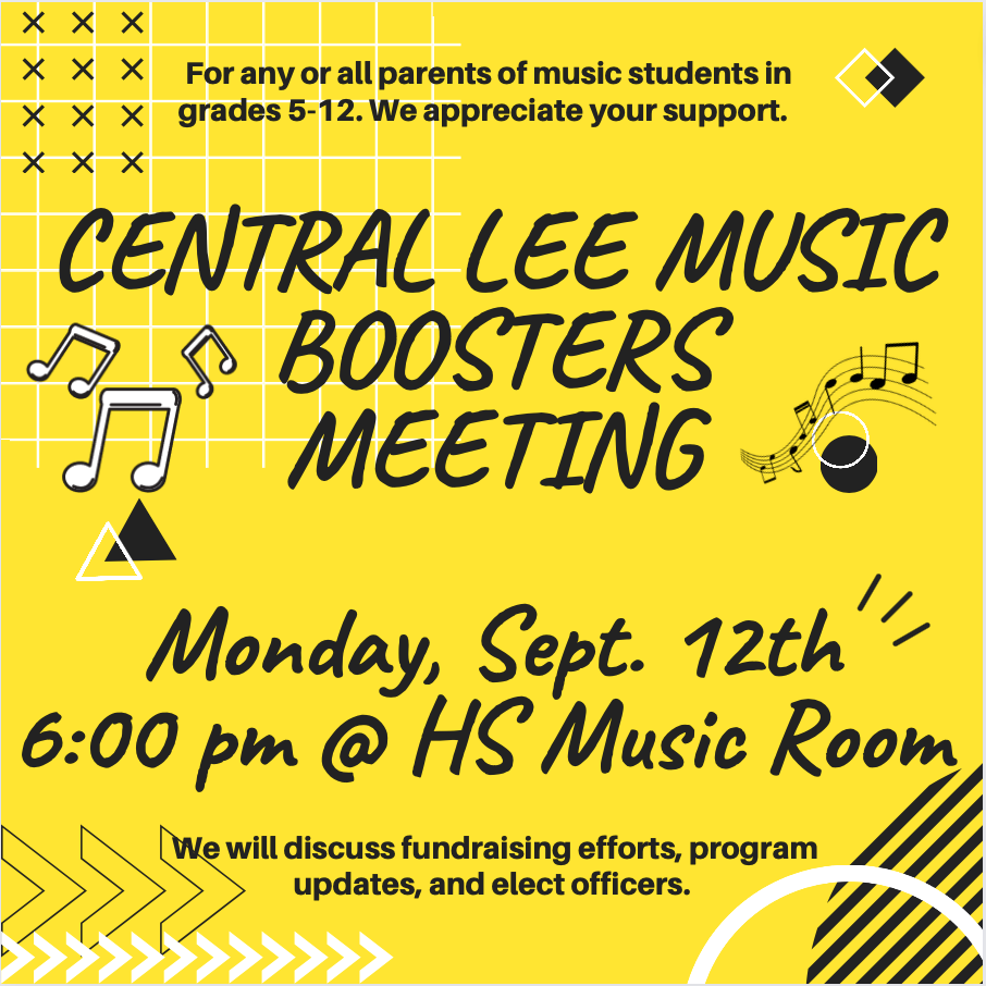 Music Boosters Meeting 